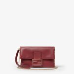 FENDI Mamma Baguette Pouch Bordeaux nappa leather pochette